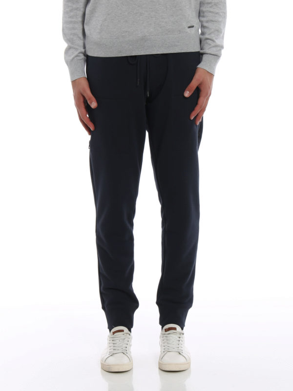The Best Shops WOOLRICH: tracksuit bottoms - Double zip pocket cotton sweatpants